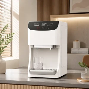 5 Stage RO UF Water Purifier Countertop Hot Cold Drinking Water Dispenser for Home Office Use