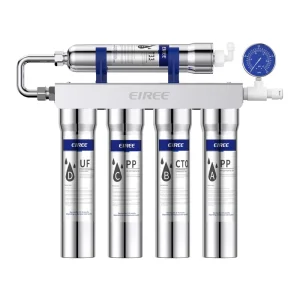 5 Stage RO Ultrafiltration Under Sink Water Filter with Manual Operation for Hotel and Household Use