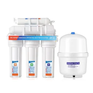 5 Stage Reverse Osmosis Alkaline Water Filter Purifier Machine Without Booster Pump for Sink