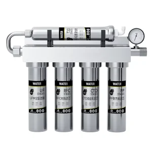 5 Stage Stainless Steel Filter for Manual Powered Household Water Purifiers Soft Water Treatment and Scale Removal Functions