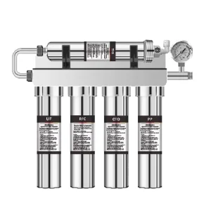 5 Stage Stainless Steel Under Sink Water Purify Filter Manual Powered Home and Outdoor Application UF System
