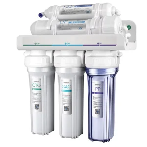 5 Stage Ultrafiltration Electric Under Sink Water Purification System Smart Faucet Drinking Water Filtration for Household