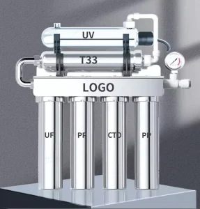 5-Stage Under-Sink Portable Stainless Steel Self-Cleaning Household Kitchen Activated Water Ultrafiltration Water Purifier
