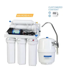 5 Stages Manual Flush Electric Reverse Osmosis Water Filter Purifier System for Household Use with Low Price
