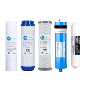 5 Stages Reverse Osmosis Water Filter System 10 Inch PP UDF GAC CTO RO T33 Water Filter Cartridge Replacement