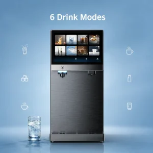 5 in 1 Electric Countertop RO Water Dispenser with Sparkling Ice Hot Cold Ambient Water Purifier for Outdoor Use