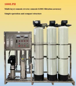 500-5000L Deionization Equipment Water Treatment Filtration Plant System for Pure Water