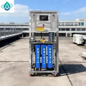 500 L/H PLC-Controlled Pump Mini Commercial Drinking Water Reverse Osmosis RO Treatment Machinery with Pressure Vessel Filtration Unit