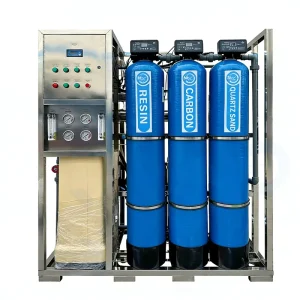 500 L/Hour RO Membrane Water Treatment System for Cosmetic and Food Industry