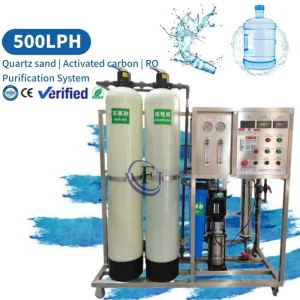 500 LPH Drinking Water Reverse Osmosis Machine RO System for Industrial Water Treatment