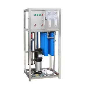 500 LPH Small RO Water Treatment System with Automatic Flushing and 1.0 kW Low Power for Factories and Hotels