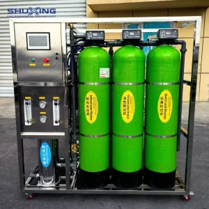 500 and 1000LPH RO Water Purification System with Pretreatment Mineral Tank and 4040 RO Water Treatment System
