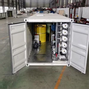5000 L/Day Containerized RO Water Treatment Plant Mobile Water Purifier System
