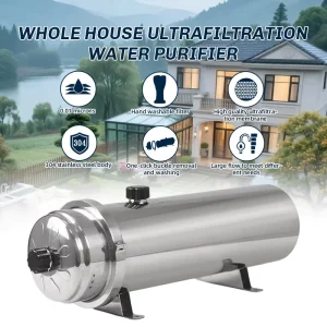 5000 L/H Ultrafiltration Water Purifier with Stainless Steel Housing PVDF UF Membrane for Domestic and Commercial Use