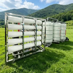 5000 Liters Per Hour Purifying Water Machine Large Flow RO Filter with Pressure Bucket Pure Water Tank
