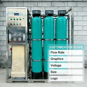 500L/H Automatic Reverse Osmosis Water Purification Machine for Drinking Water Treatment