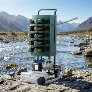 500L/H Manual-Electric Integrated Portable Emergency Water Purification System Outdoor Washable Ceramic UF Filter