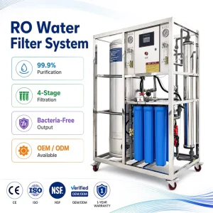 500L H Reverse Osmosis Water Purifier Labeling Machine Water Bottle Filling Machine Liquid Filler Pure Water Filling Making