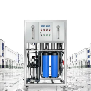 500L H Stainless Steel Industrial Reverse Osmosis Water Filter System with Pump 220V 1kW 1 Year Warranty