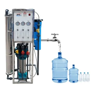 500L/Hour Industrial Reverse Osmosis Water Filtration Plant with Stainless Steel Pump