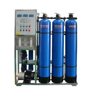500L/Hour RO Reverse Osmosis Water Purification System with Pump and PLC for Household Drinking Water Treatment