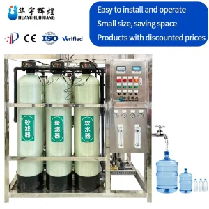 500L per Hour FRP RO Water Treatment System with Pump and PLC