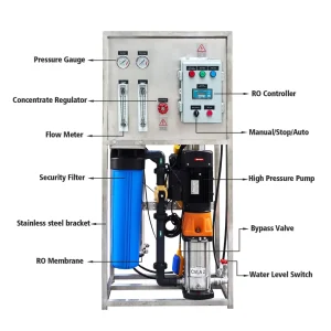 500LPH 1000LPH Eco Friendly Filtration Mini Reverse Osmosis Water Treatment Plant System Small RO 220V Pump
