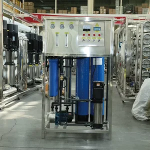 500LPH Commercial Integrated Activated Carbon Softening Resin Deionization Reverse Osmosis Water Filter Pump Engine 1 Year