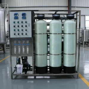 500LPH Double RO Water Equipment with 3 Stage Pre-Treatment FRP Factory Direct for Small Food Workshop Use