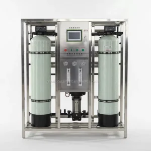 500LPH Double Stage RO Plant With 3 Stage Pre Treatment FRP Factory Direct for Small Food Workshop