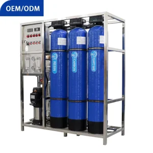 500LPH FRP Reverse Osmosis Water Treatment Machinery and System with Automatic Control