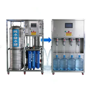 500LPH Industrial Pure Water System with 5-Stage Filtration and App Control for Hotels and Commercial Use