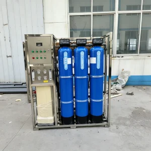 500LPH Industrial RO System Water Treatment Machine with Automatic 3-Stage Pretreatment Tanks for Well Water Filtration