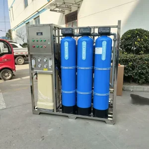500LPH Industrial RO Water Purifier with Stainless Steel 3-Stage Pre-Treatment Tanks