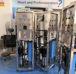 500LPH Industrial RO Water Treatment Host Skid PLC Automatic SUS304 Machine
