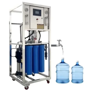 500LPH Industrial Reverse Osmosis Water Filter Treatment System RO Purified Water Plant Machinery with Pump for Business