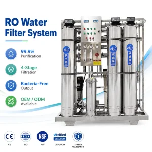 500LPH Mobile Reverse Osmosis Equipment Alkaline Water Treatment Machine Industrial Water Purification