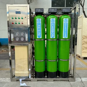 500LPH Reverse Osmosis Water Treatment Plant RO Filtration System for Drinking Water Supply