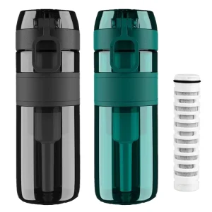 500ml Portable Outdoor Activated Carbon Water Filtration Bottle