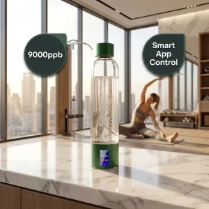 500ml SPE PEM Hydrogen Water Generator Bottle High Concentration 9000ppb Battery Powered Outdoor Car RV