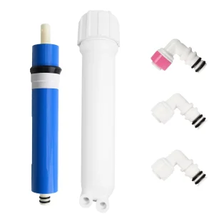 50G 75G 100 GPD RO Reverse Osmosis Membrane Filter Housing Water Purification System with Fittings