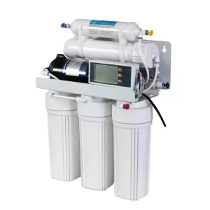 50GPD Electric LCD Pumped Undersink Whole-House 5-Stage RO Reverse Osmosis System Water Filter Self-Cleaning for Household and Hotel