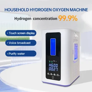 510k PEM Desktop Plastic Molecular Hydrogen Inhalation Machine Oxyhydrogen Therapy Device with UV Light for Household Use
