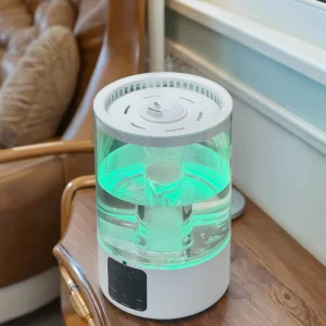 5L Electric Ultrasonic Humidifier with 7-Color Light, Aromatherapy, Sterilization and Touch Control for Hotel and Household Use