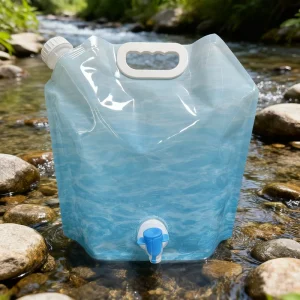 5L Water Juice Wine Beverage Packaging Plastic Dispenser Valve Tap Stand-Up Spout Pouch with Screw Caps