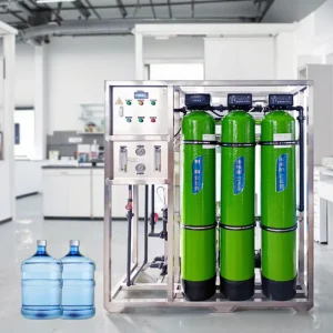 5TPH Reverse Osmosis Desalination Water Purification System with Pump PLC and Stainless Steel Construction
