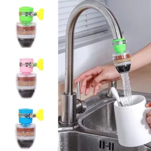 6 Layers of Filtration Telescopic Kitchen Faucet Water Purifier Splash Proof Booster Shower Faucet Water Filter
