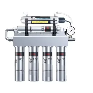 6-Stage Household Kitchen Ultrafiltration Water Purifier with Activated Carbon and UV
