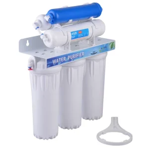 6 Stage Manual Stainless Steel Under Sink Water Filter System with 3000 GPD Flow Rate for Household Hotel Outdoor Use