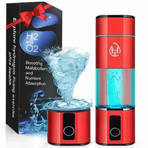 6000 PPB Non-Electric Hydrogen Water Generator Bottle SPE PEM Dual-Chamber Ionizer Cup H2 Inhalation Device